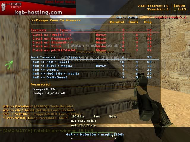 4uR vs Catch Us ! [FINALE / WON DANGER LEAGUE] De_dust20225