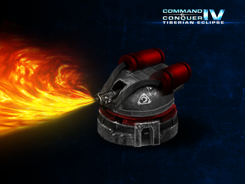 Concept Art: Tiberian Floater and Nod Flame Turret NodFlameTurret1