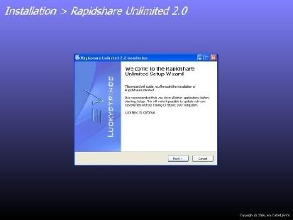 Dụng cụ bỏ thời gian chờ tại RapidShare Rapidshare20Unlimited20v2