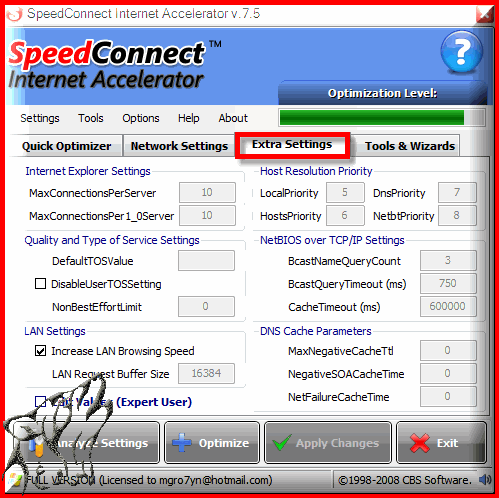 عملاق تسريع الإتصال و التصفح SpeedConnect Internet Accelerator 7.5 تنصيب تلقائي 77