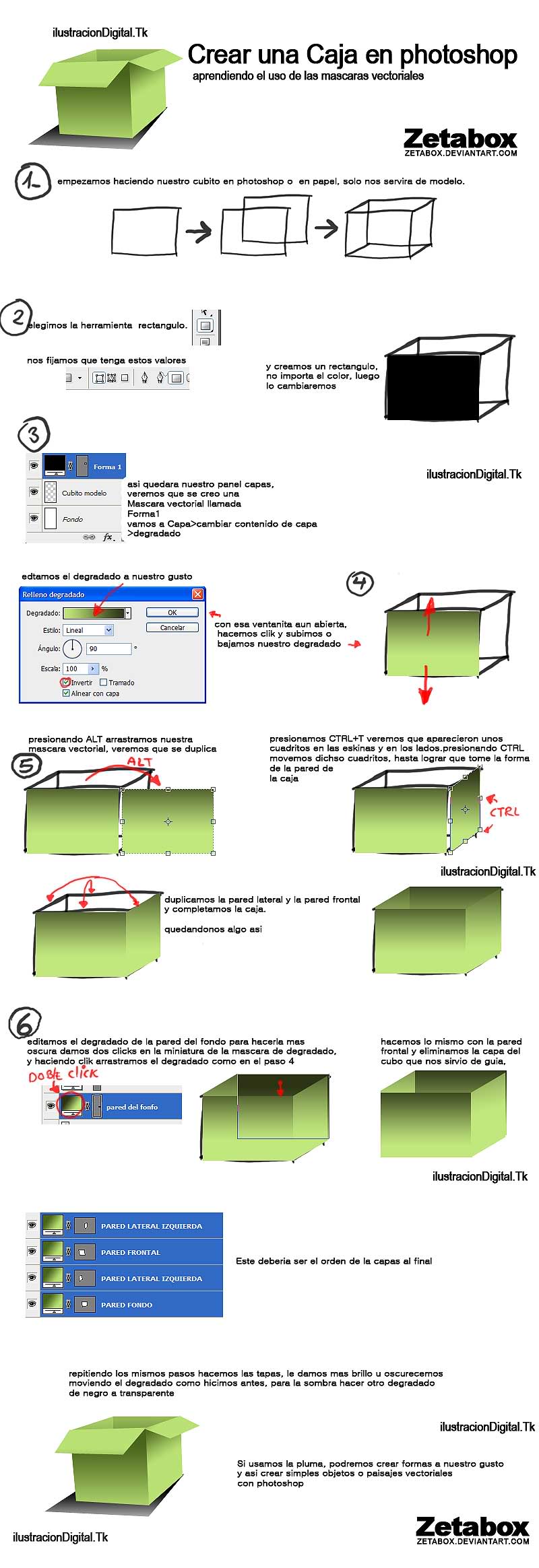 Crear un Caja en photoshop TUTOCAJA