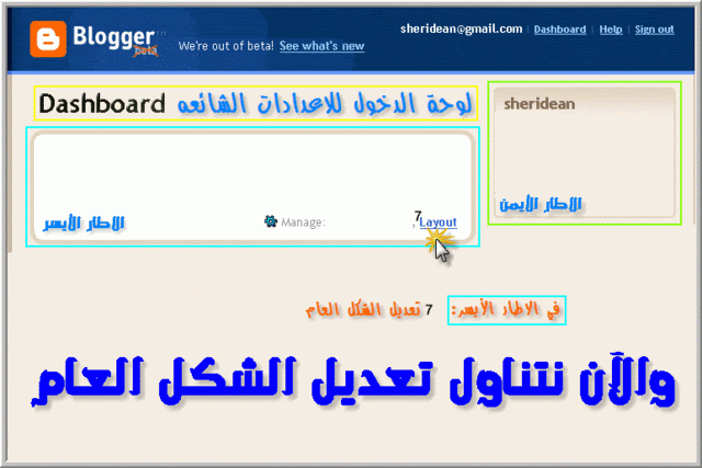 دورة لانشاء مدونه علي موقع بلوجر وكيفية الاستخدام Template1