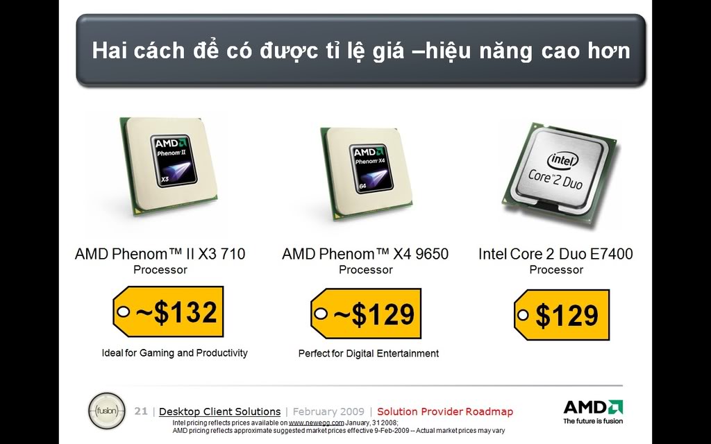 Các dòng CPU AMD  710