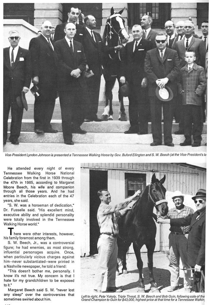 History Of The Tennessee Walking Horse - Page 5 LyndonJohnsonpresentedTWH