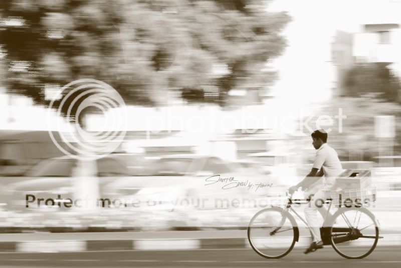 "panning photography"....practice mode! Bike5sepia