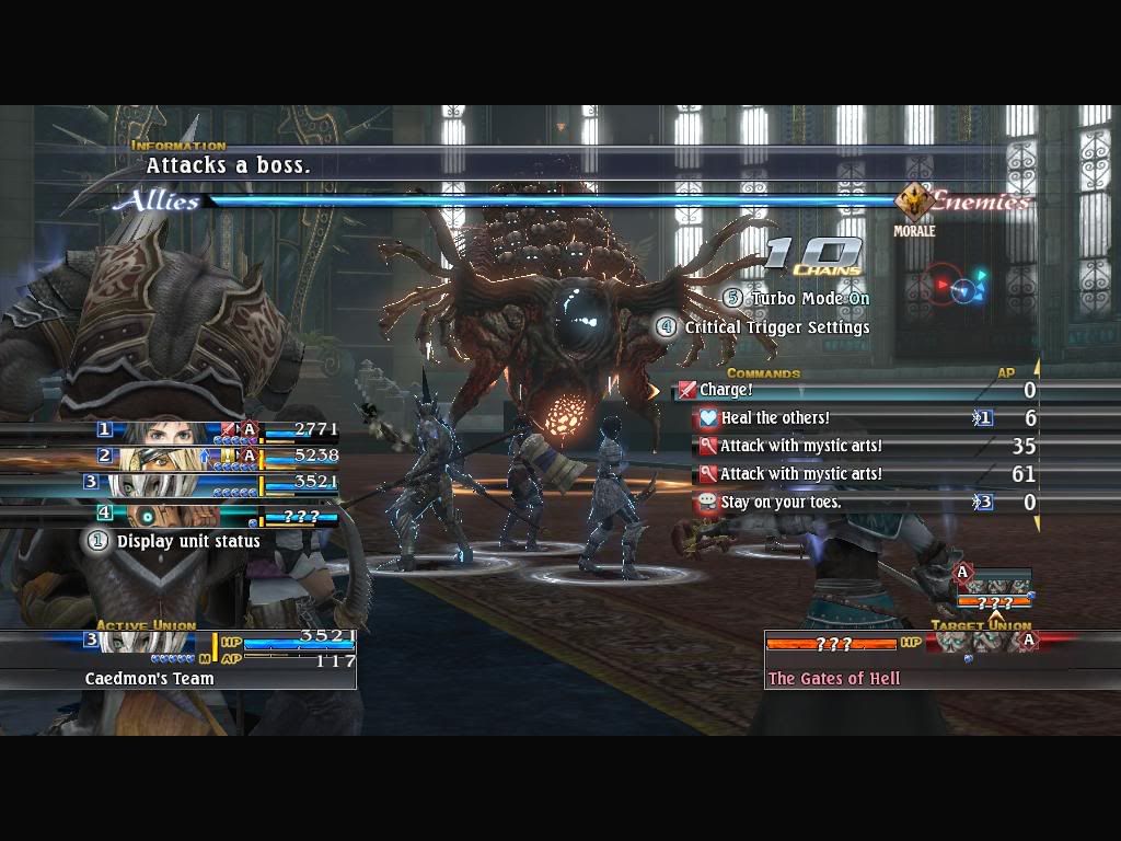 this is what i've been playing recently 'The Last Remnant' Tlr14