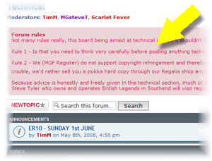 How do I add text to the top of each forum? Bde7e631