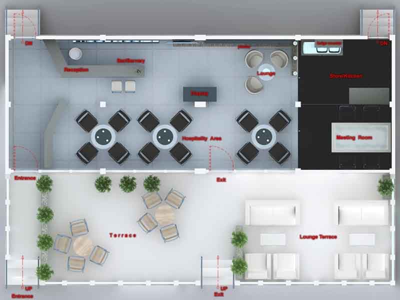 chalet @ dubai airshow 09 Floorlayout