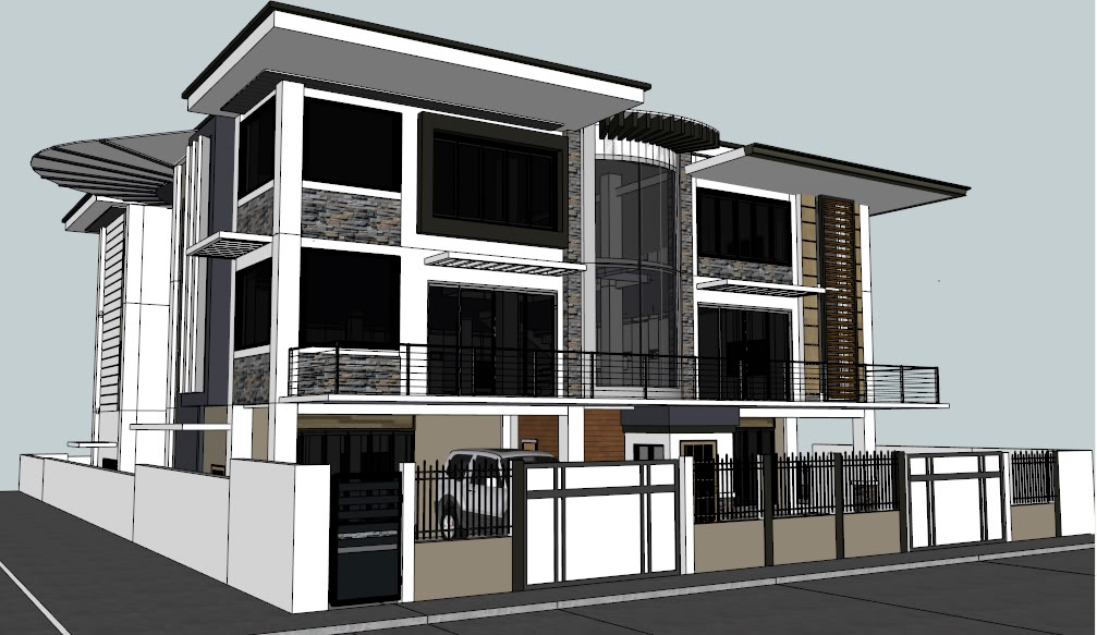 Need critic (Proposed 3 Storey Res.-with PICS :)  FrontLEFT