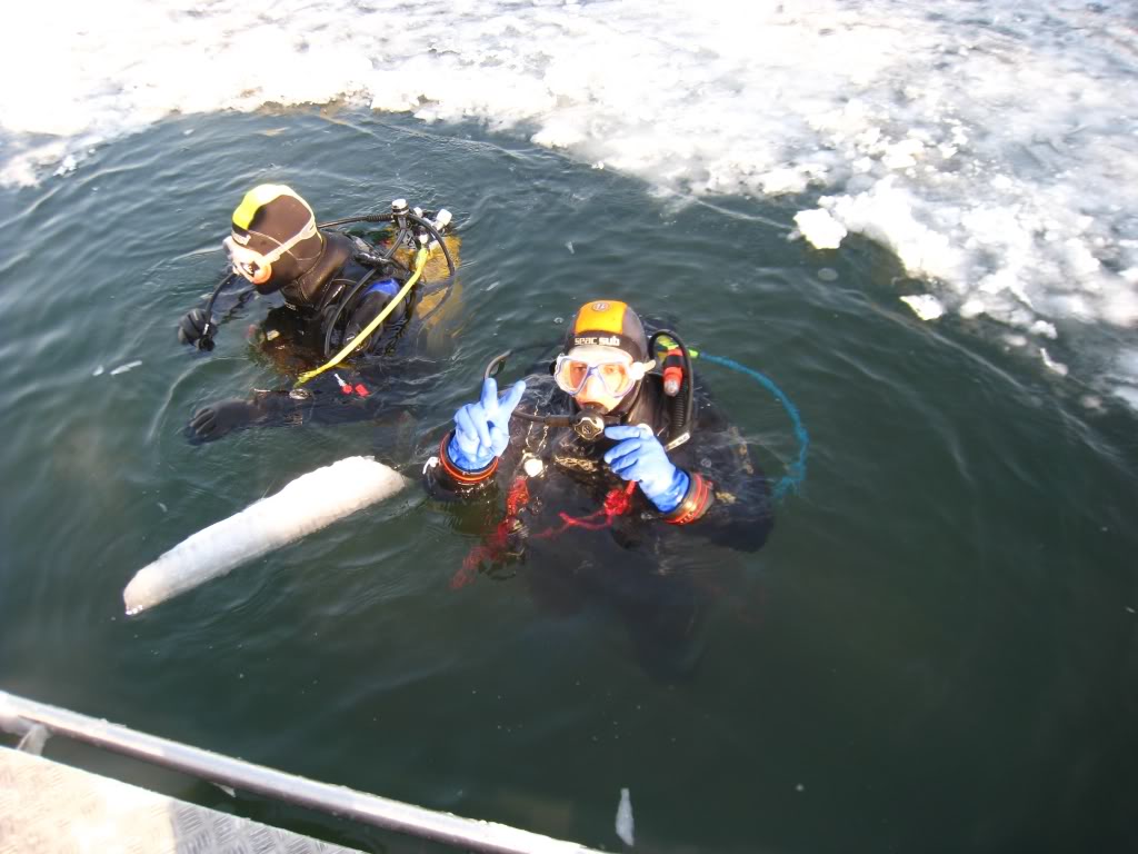 Plongée sous glace à Chatel Icedive