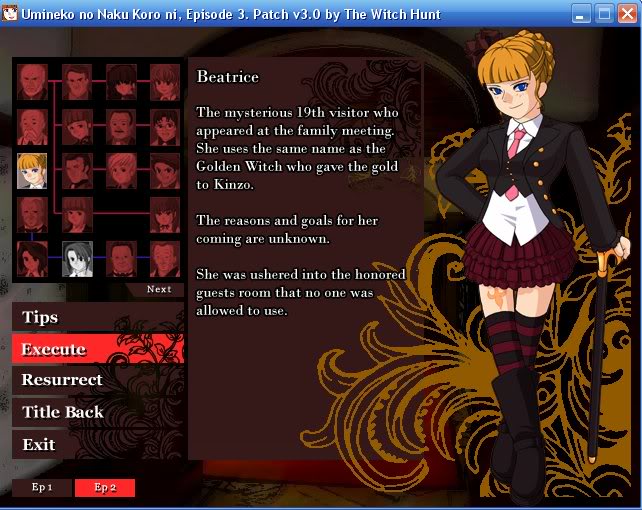 [Umineko no Naku Koro ni] [Beatrice] [19th Visitor ver.] Beatricegame2