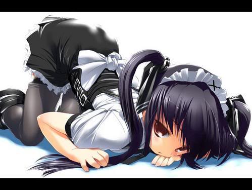 صور بنات  انمى Normal_maid_in_black