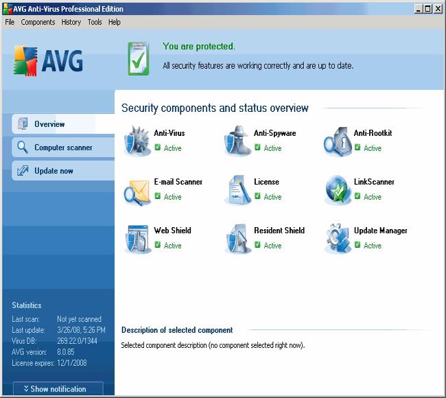 AVG Anti-Virus Professional Edition2008 تمتع بحمايه كامله مع اخف انتى فيرس 17