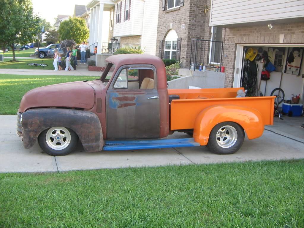 Chad Karr and his 51 Chevy Pick 'em up 10-12-2005-096