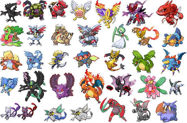 Pokefusions, Pokemon Mixtures, Splices, whatever they're called Poke