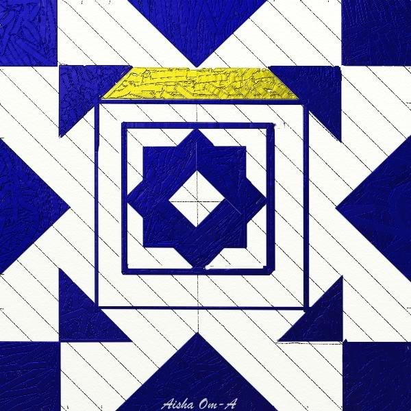 Geometric Tile Design (w.i.p. and end result) ArtRage Geometricwip01