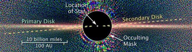 Possible image of an exoplanet next to Beta Pictoris Disk