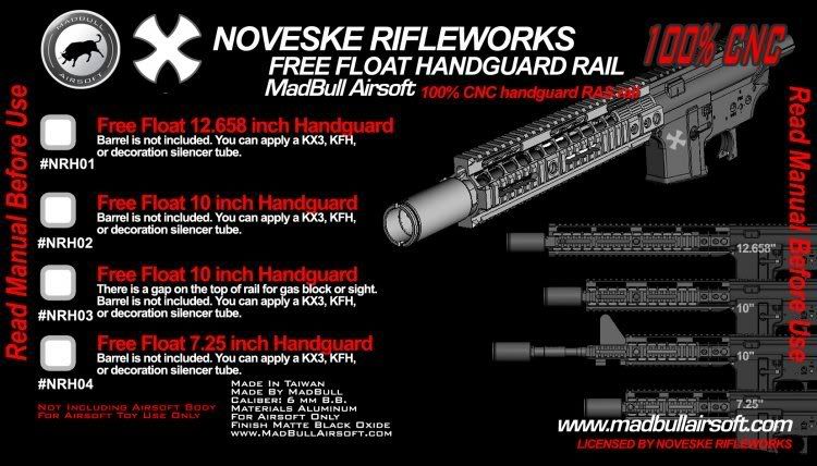 Madbull Noveske Free Float Handguard Rail 10" RAS RIS 821681b9bb2692aa3a43b6663d7a0fcfima