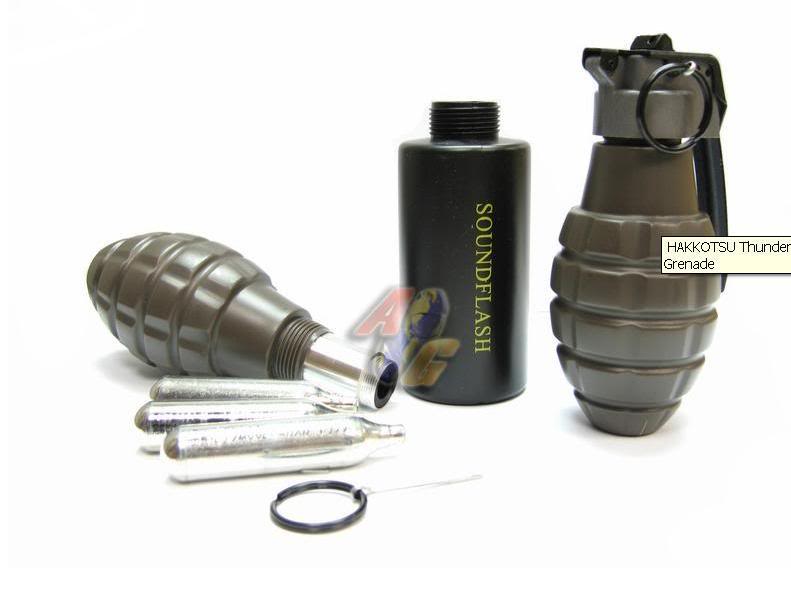 HAKKOTSU Thunder B CO2 Sound Effect Grenade Granata