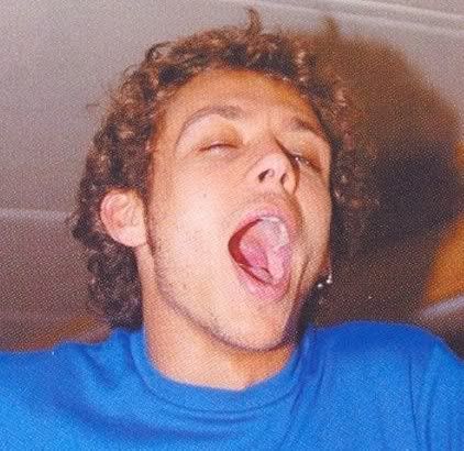 Valentino Rossi photo's Yawn