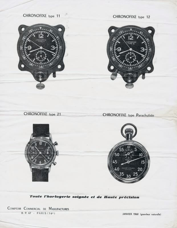 les chronos oui... mais que les militaires... - Page 2 PubChronofixejanvier1960