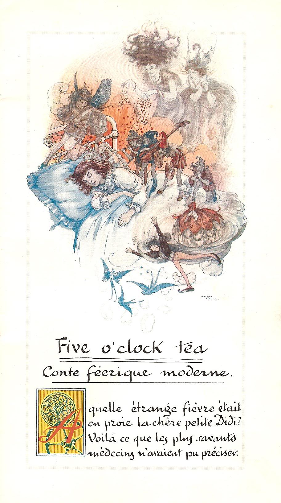 FIVE O'CLOCK TEA par Jean Richepin pour Oméga F929bf0c