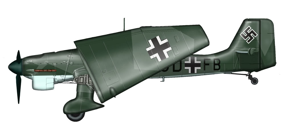 Hasegawa Ju87C Stuka 1/48 Ju-87C_portside