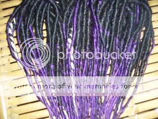 40 doubles moyennes noir pointes violet courtes [ vendu ] Wikjuillet08037