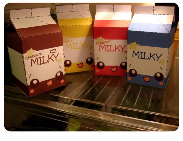 Hướng dẫn làm mô hình giấy : cute dễ sợ, milkbox, cake box v.v Fridge_O___Milky_Cartons_by_kickass