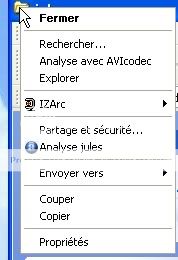 Accéder au menu contextuel du dossier courant ScreenShot007-4