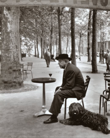 Robert Doisneau PL015Jacques-Prevert-Paris-1955-Pos