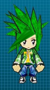Green hair boy GreenHairBoy-1
