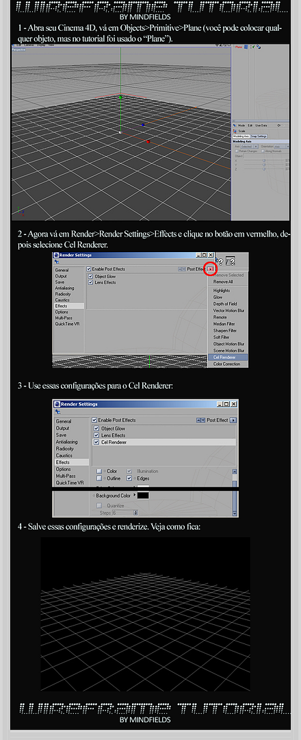 [Cinema 4D] Wireframe Tutorial