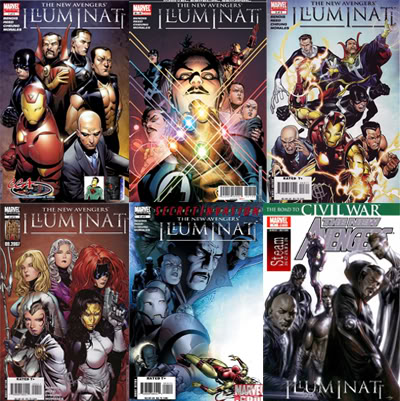 Conspiraciones de Marvel & New Avengers Illuminati Comics