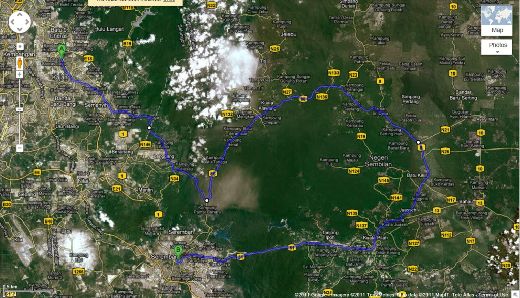 RIDE MAMAM SATEY TULANG @ SEREMBAN Maps-1