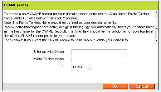 Domain not well configured Cnameedit