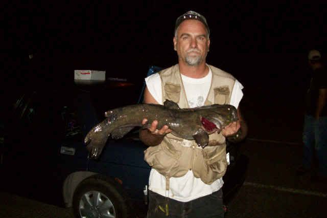 TCBA Catfish Tournament Results For 8-02-08  DOUBLE POINTS MikeHuff10lbs5ozflattieBigfish8-02