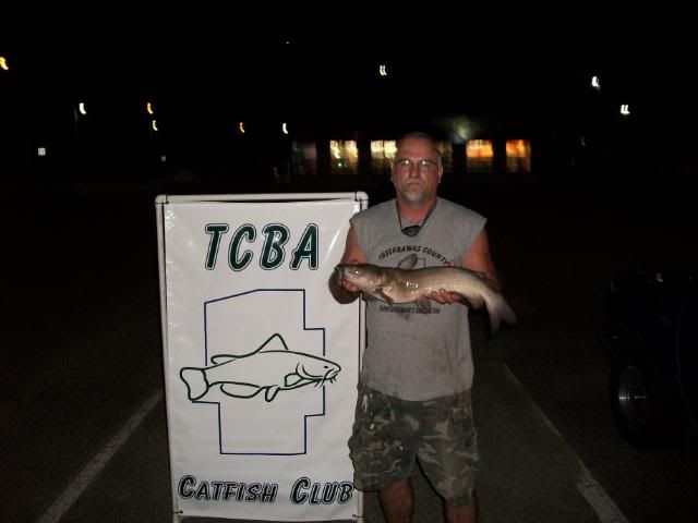 TCBA  OHIO Catfish Tournament Results for August 15th MikeHuffBigFish8-15