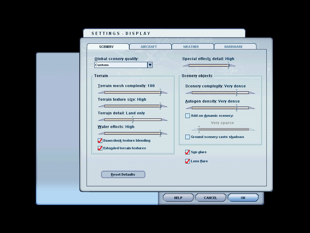 TUTORIAL II Configurando FS2004 Settings2