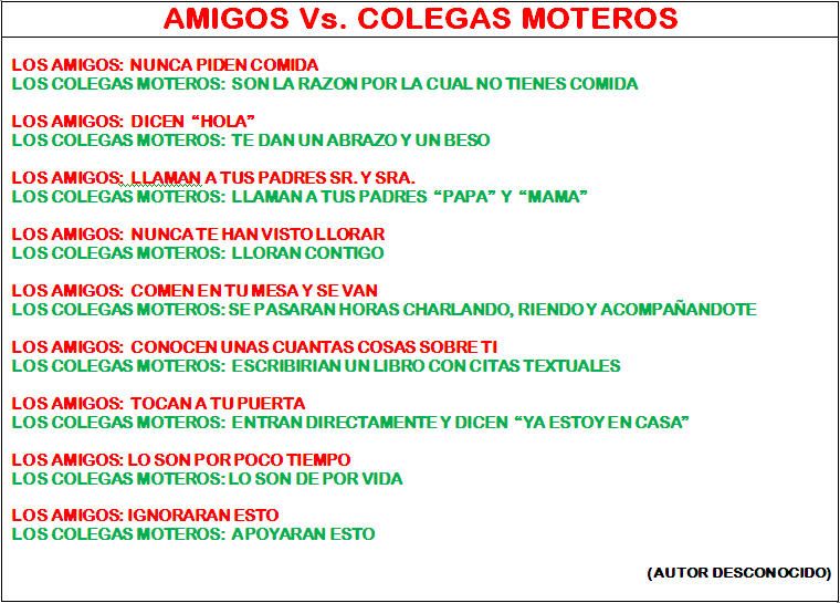 AMIGOS Vs. COLEGAS MOTEROS Snap2