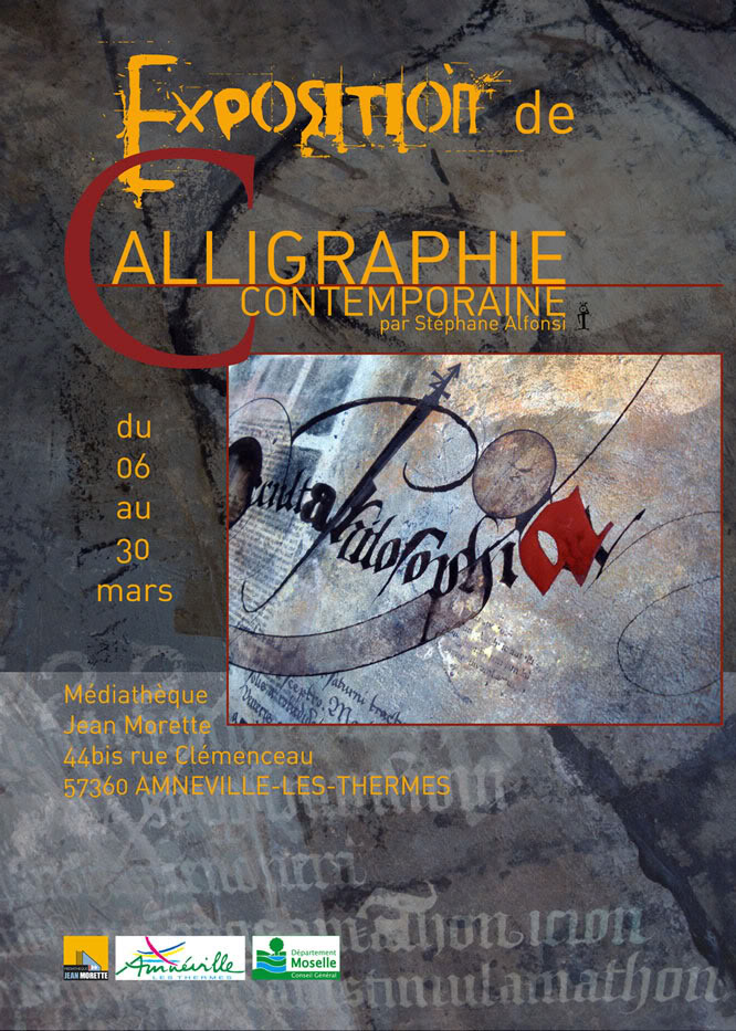 Expo de Calligraphie Contemporaine à Amnéville 666Affiche-Expo-Amneville