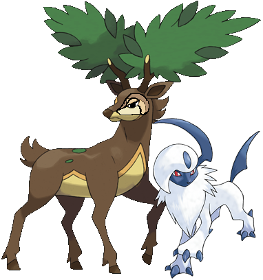 Harrow the Sawsbuck & Starling the Absol (inactive) HarrowStarlingSummer