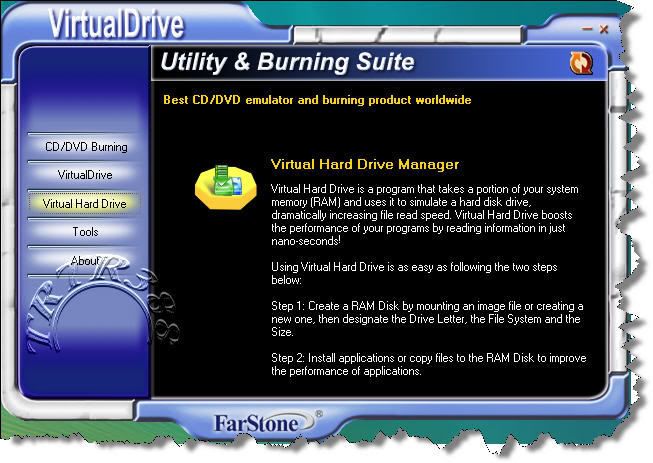 VirtualDrive Utility & Burning Suite Xxz