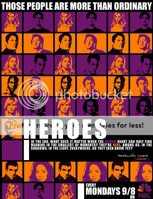  Votes le Challenge en Sries # 10  : Affiche de serie (2) Heroespromocopie