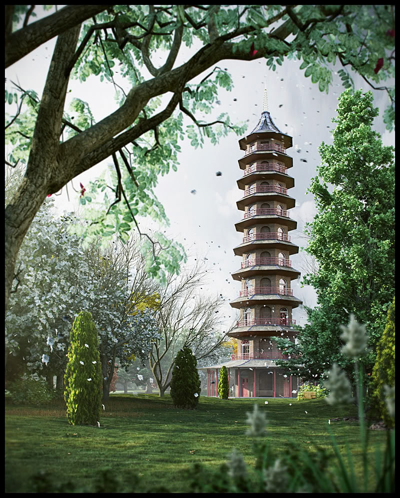 KEW GARDEN PAGODA..... .. . with Small tutorial... Kew-Garden-Pagoda-copy-2