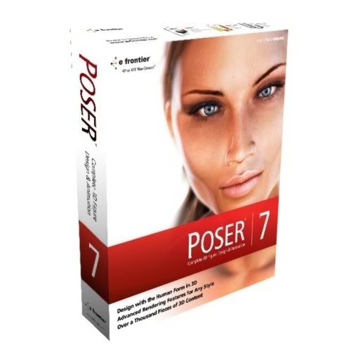 برنامج poser 7 لتصميم أجسام ثلاثية الأبعاد وتحريكها ...كرتون يعني Poser