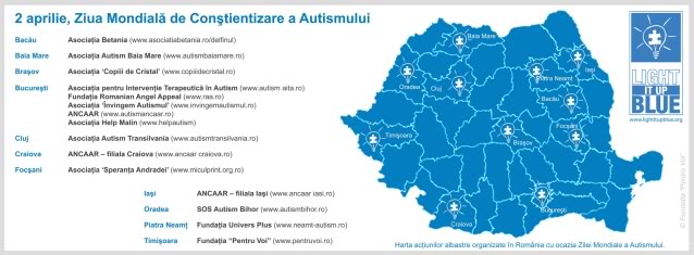 2 Aprilie ziua mondiala a constientizarii autismului HartaAutism2012