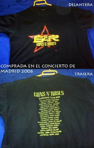 VUESTRA COLECCION DE COSAS DE GNR Camisetas3