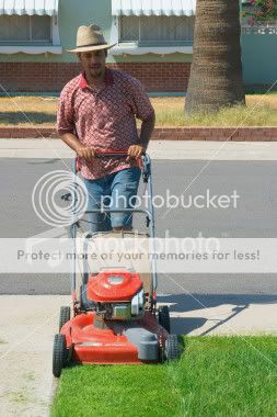 Juan Pablo Montoya _man_mowing_lawn