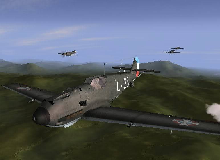 1941: campagne des Balkans Yougoslavie41_Bf109E4RYAF-1